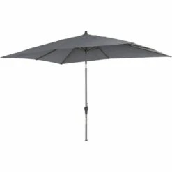 SIENA GARDEN Avio Avio Mittelstockschirm Anthrazit/anthrazit 300x200cm, Gestell Alu Anthrazit,