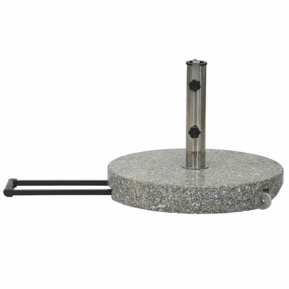 SIENA GARDEN Granit Granitständer Trolley 45 Kg Eckig 3 SIENA GARDEN Granit Granitständer Trolley 45 Kg Eckig – Bild 3