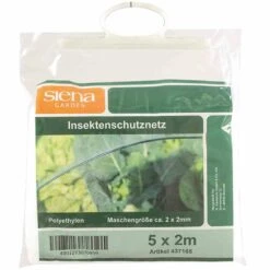 SIENA GARDEN Insektenschutznetz Insektennetz 5 X 2 M Im Tragebeutel Mit Etikett