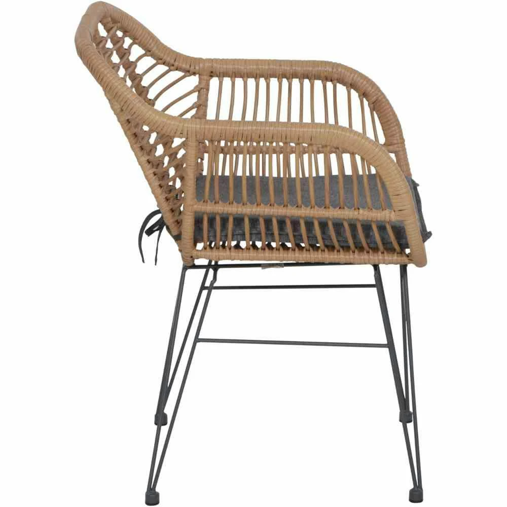 SIENA GARDEN Tiros Tiros Balkon-Set 3-teilig Matt Anthrazit / Natur 6 SIENA GARDEN Tiros Tiros Balkon-Set 3-teilig Matt Anthrazit / Natur – Bild 6